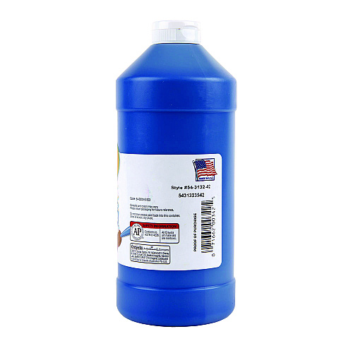 Crayola Artista II Washable Tempera Paint, Blue, 32 oz Bottle (543132042)