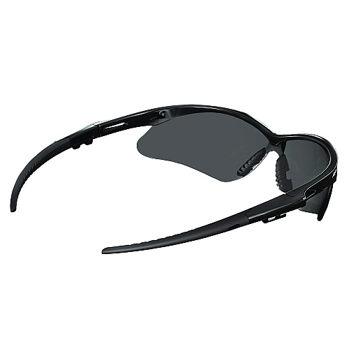 KleenGuard V30 Nemesis VL Safety Glasses, Black Frame, Smoke Lens, 12/Carton (55391)