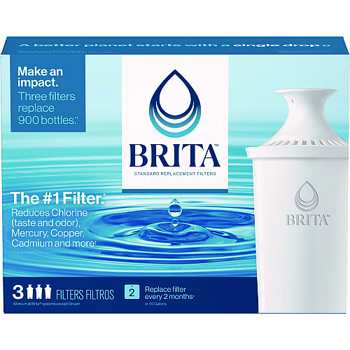 Brita Replacement Water Filter for Pitchers, 3/Pack (35503)