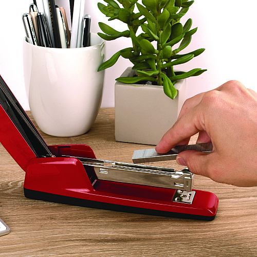 Swingline 747 Business Full Strip Desk Stapler, 30-Sheet Capacity, Rio Red (74736)