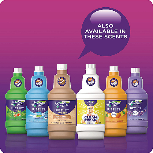 Swiffer WetJet System Cleaning-Solution Refill, Lavender Scent, 1.25 L, 4/Carton (77811CT)