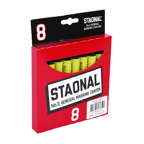 Crayola Staonal Marking Crayons, Black, 8/Box (5200023051)