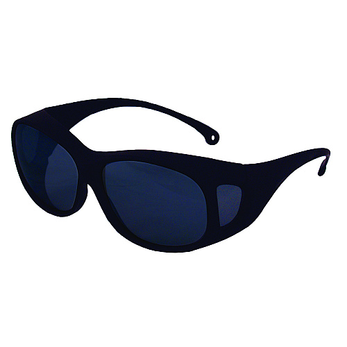 KleenGuard V50 OTG Safety Eyewear, Black Frame, Smoke Mirror Anti-Fog Lens (20747)