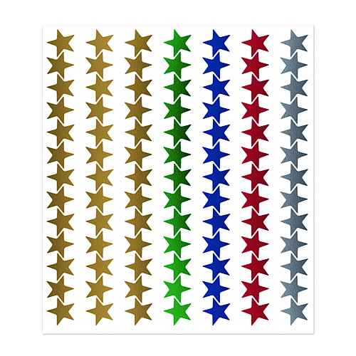 Teacher Created Resources Sticker Valu-Pak, Foil Stars, 686/Pack (6644)