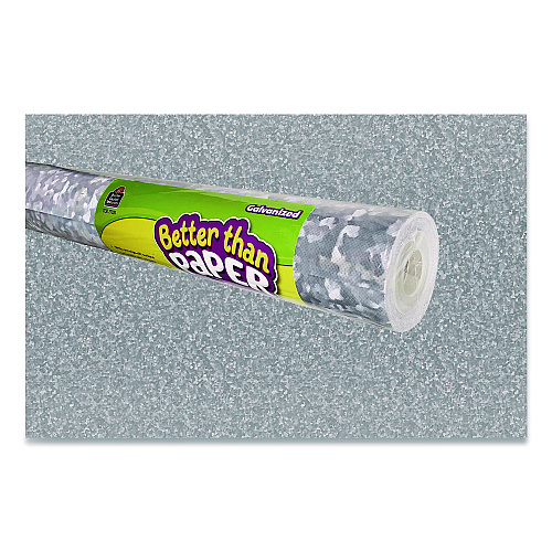 Teacher Created Resources Better Than Paper Bulletin Board Roll, 4 ft x 12 ft, Galvanized Metal (77351)