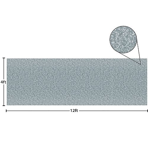 Teacher Created Resources Better Than Paper Bulletin Board Roll, 4 ft x 12 ft, Galvanized Metal (77351)