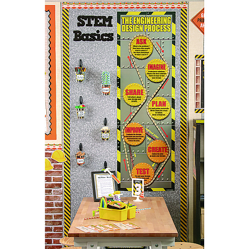 Teacher Created Resources Better Than Paper Bulletin Board Roll, 4 ft x 12 ft, Galvanized Metal (77351)