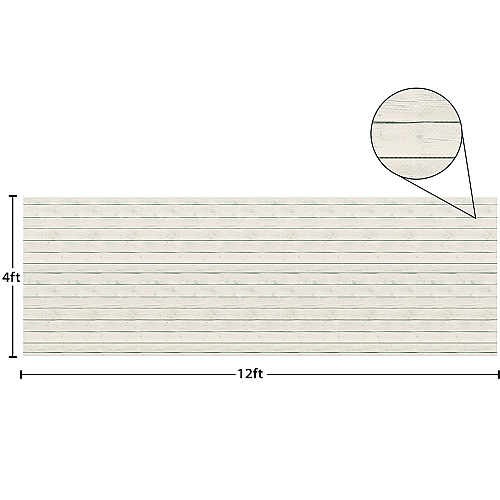 Teacher Created Resources Better Than Paper Bulletin Board Roll, 4 ft x 12 ft, White Wood (77366)
