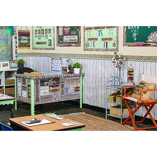Teacher Created Resources Better Than Paper Bulletin Board Roll, 4 ft x 12 ft, White Wood (77366)