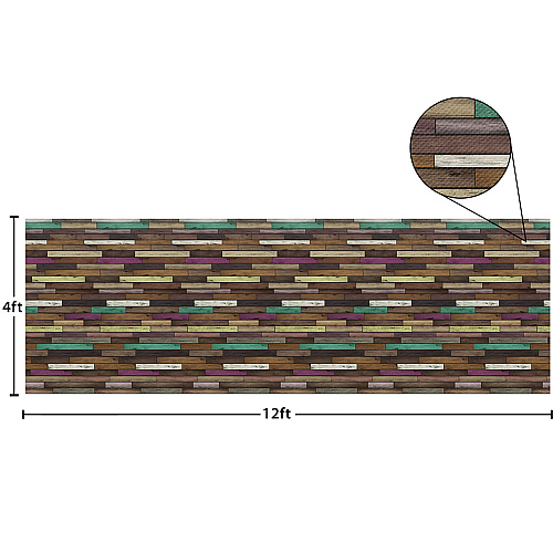 Teacher Created Resources Better Than Paper Bulletin Board Roll, 4 ft x 12 ft, Reclaimed Wood (77399)