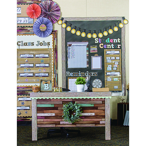 Teacher Created Resources Better Than Paper Bulletin Board Roll, 4 ft x 12 ft, Reclaimed Wood (77399)