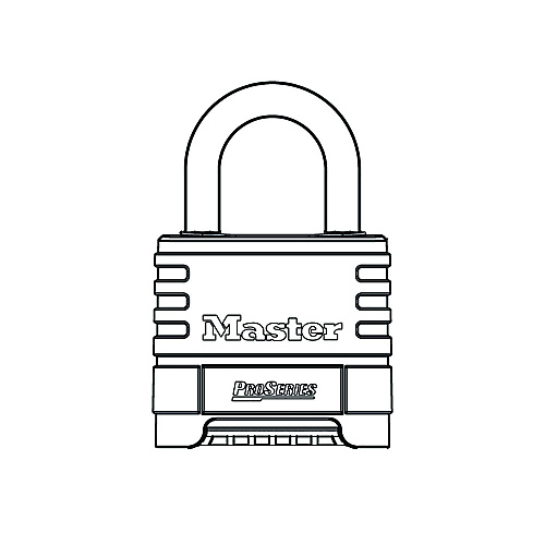 Master Lock ProSeries Stainless Steel Easy-to-Set Combination Lock, Stainless Steel, 2.18" Wide (1174D)