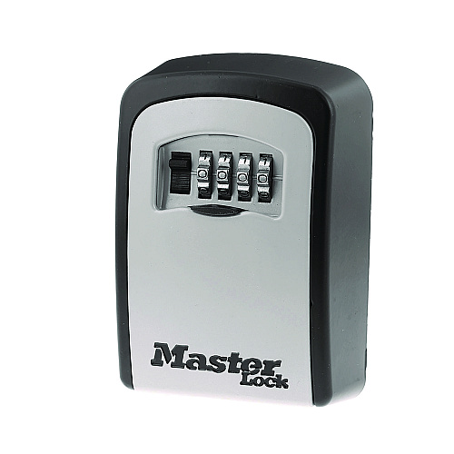 Master Lock Locking Combination 5 Key Steel Box, 3.25" Wide, Black/Silver (5401D)