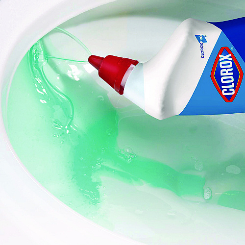 Clorox Toilet Bowl Cleaner with Bleach, Fresh Scent, 24 oz Bottle, 12/Carton (00031CT)