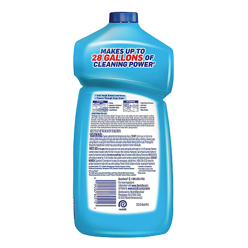 Lysol&reg; Power Clean Concentrated Multi-Surface Cleaner, Cool Adirondack, 28 oz Pour Bottle, 9/Carton (82515CT)