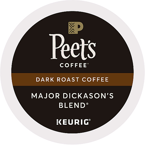 Peet's Coffee & Tea Major Dickason's Blend K-Cups, 22/Box (6547)