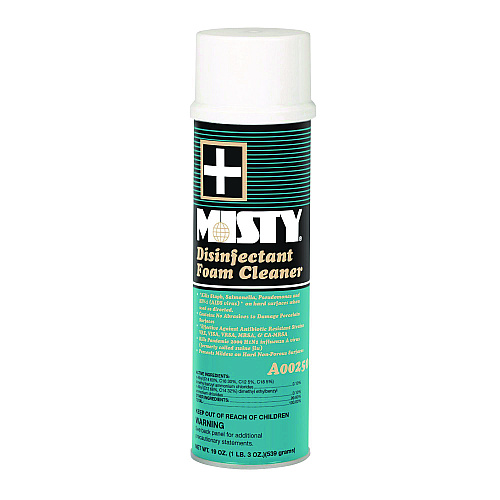 Misty Disinfectant Foam Cleaner, Fresh Scent, 19 oz Aerosol Spray, 12/Carton (1001907)
