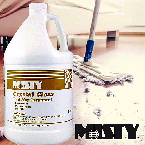 Misty Dust Mop Treatment, Attracts Dirt, Non-Oily, Grapefruit Scent, 1gal, 4/Carton (1003411)