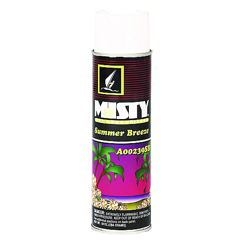 Misty Handheld Air Deodorizer, Summer Breeze, 10 oz Aerosol Spray, 12/Carton (1001868)