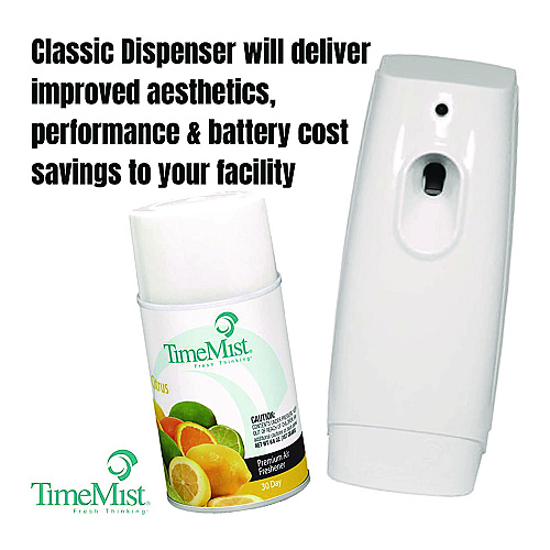 TimeMist Premium Metered Air Freshener Refill, Citrus, 6.6 oz Aerosol Spray, 12/Carton (1042781)