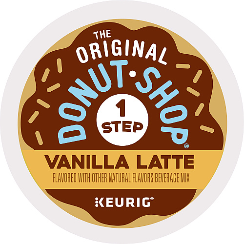 The Original Donut Shop Vanilla One Step Latte K-Cup, 20/Box (8177)