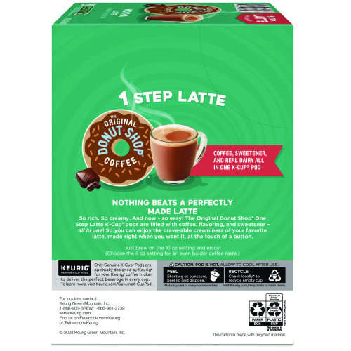 The Original Donut Shop Mocha One Step Latte, Vanilla, 20/Box