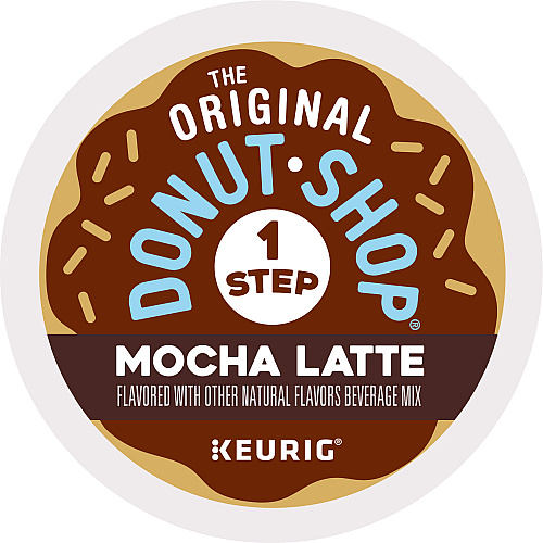 The Original Donut Shop Mocha One Step Latte K-Cup, Vanilla, 20/Box (8179)