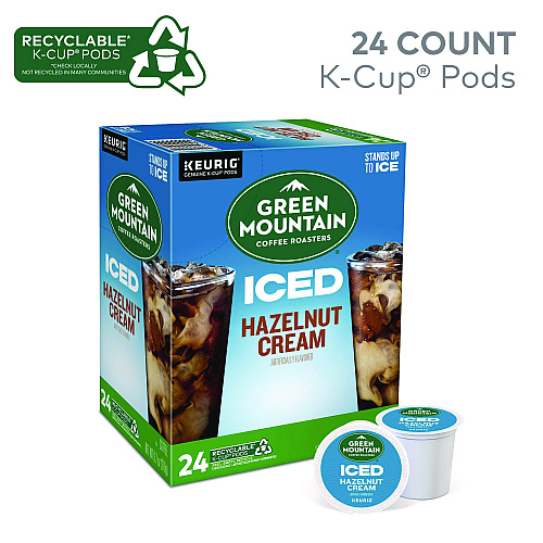 Keurig Hazelnut Cream Brew Over Ice Coffee K-Cups, 24/Box (9029)