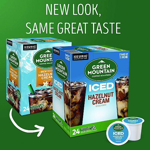 Keurig Hazelnut Cream Brew Over Ice Coffee K-Cups, 24/Box (9029)