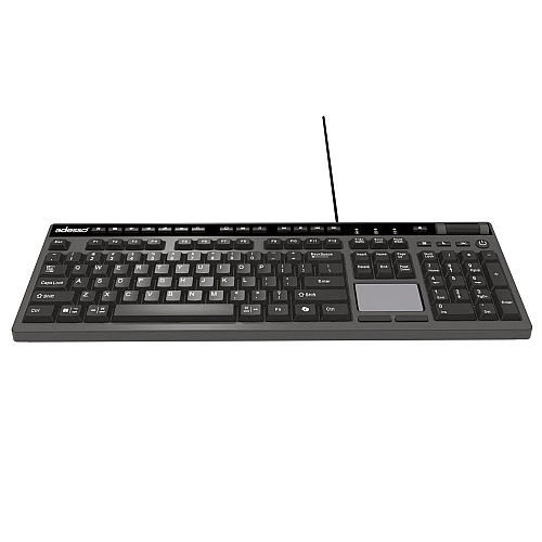 Adesso CyberTouch Desktop Keyboard with Touchpad, Black (AKB445UB)