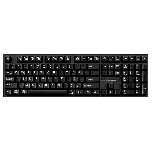 Adesso EasyTouch 670UB Keyboard, Black (AKB670UB)