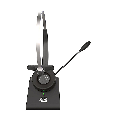 Adesso Xtream P300B Wireless Bluetooth Multimedia Headset, Monaural, Over the Head