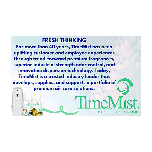 TimeMist Premium Metered Air Freshener Refill, Dutch Apple and Spice, 6.6 oz Aerosol Spray, 12/Carton (1042818)