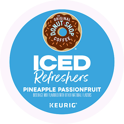 The Original Donut Shop ICED Refreshers K-Cup Pods, Passion Fruit, 20/Box (0236)