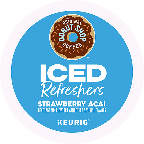 The Original Donut Shop ICED Refreshers K-Cup Pods, Strawberry, 20/Box (0237)