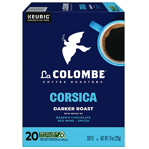 La Colombe Coffee K-Cup Pods, Corsica Dark Roast, 20/Box (0328)