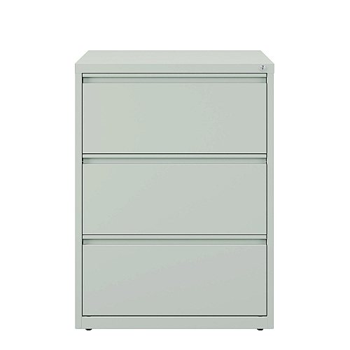 Alera Lateral File, 3 Legal/Letter-Size File Drawers, Light Gray, 30" x 18.62" x 40.25" (ALEHLF3041LG)