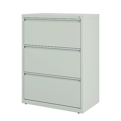 Alera Lateral File, 3 Legal/Letter-Size File Drawers, Light Gray, 30" x 18.62" x 40.25" (ALEHLF3041LG)