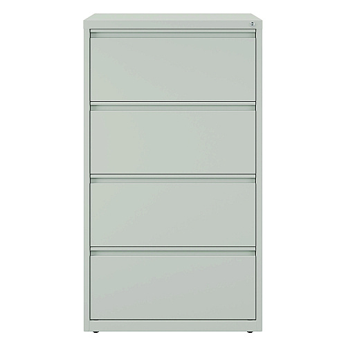 Alera Lateral File, 4 Legal/Letter-Size File Drawers, Light Gray, 30" x 18.62" x 52.5" (ALEHLF3054LG)