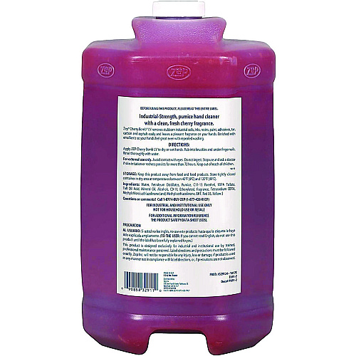 Zep Cherry Bomb Hand Cleaner Refill, Cherry Scent, 1 gal, 4/Carton (95124)