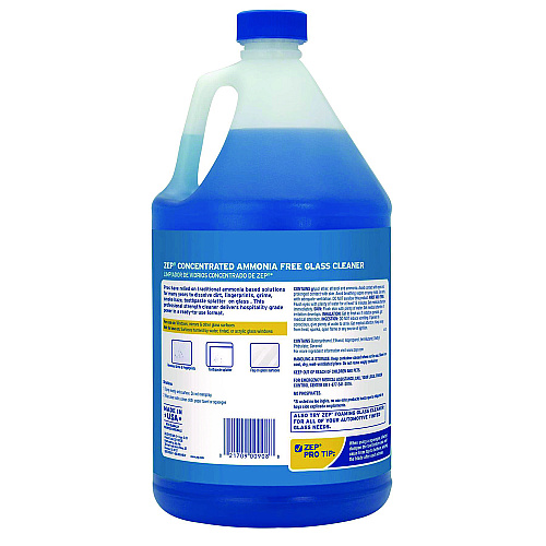 Zep Commercial Streak-Free Glass Cleaner, Pleasant Scent, 1 gal Bottle, 4/Carton (ZU1120128CT)