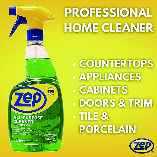 Zep Commercial All-Purpose Cleaner and Degreaser, Fresh Scent, 32 oz Spray Bottle, 12/Carton (ZUALL32CT)