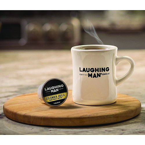 Laughing Man Coffee Colombia Huila K-Cup Pods, 22/Box (8337)