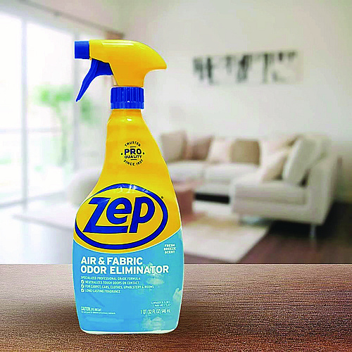 Zep Commercial Air and Fabric Odor Eliminator, Fresh Scent, 32 oz Bottle, 12/Carton (ZUAIR32CT)