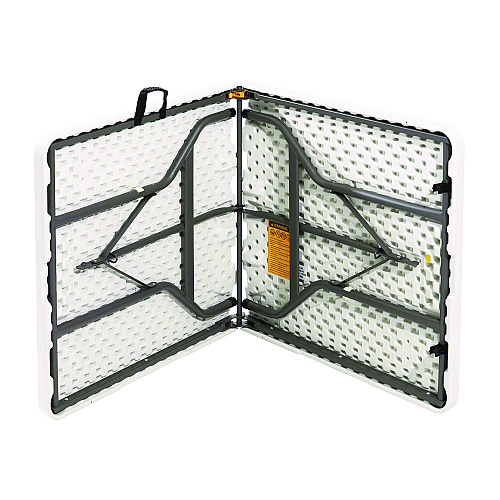 Iceberg IndestrucTable Classic Bi-Folding Table, Rectangular, 60" x 30" x 29", Platinum (65453)