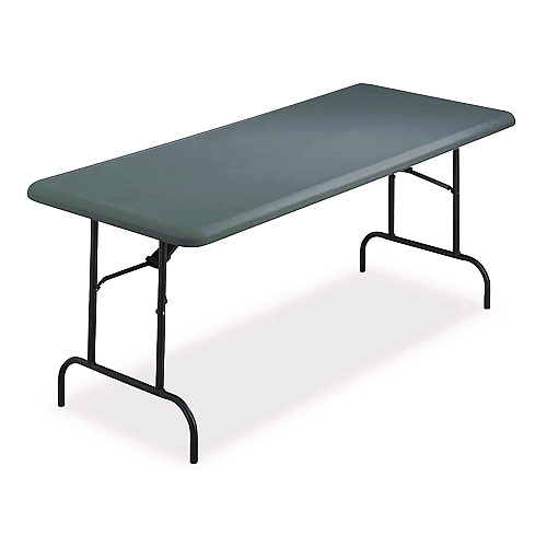 Iceberg IndestrucTable Industrial Folding Table, Rectangular, 72" x 30" x 29", Charcoal (65227)