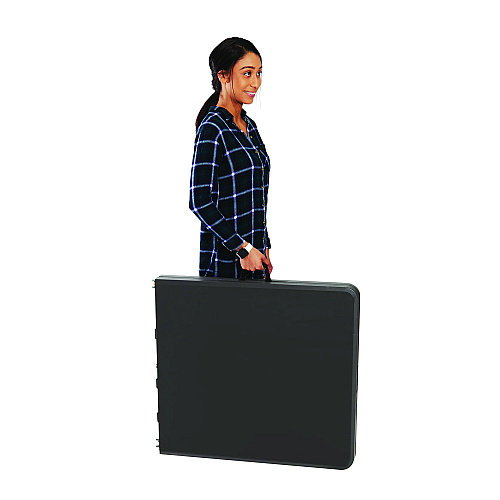 Iceberg IndestrucTable Classic Bi-Folding Table, Rectangular, 60" x 30" x 29", Charcoal (65457)