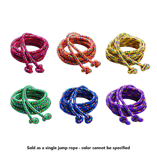 Champion Sports Braided Nylon Jump Ropes, 8 ft, Assorted, 6/Pack (CR8SET)