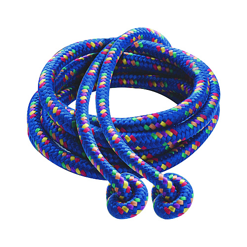 Champion Sports Braided Nylon Jump Ropes, 8 ft, Assorted, 6/Pack (CR8SET)