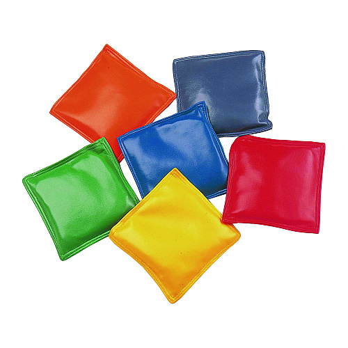 Champion Sports Bean Bag Set, Vinyl, 4", Assorted Colors, 12/Box (MBB4SET)